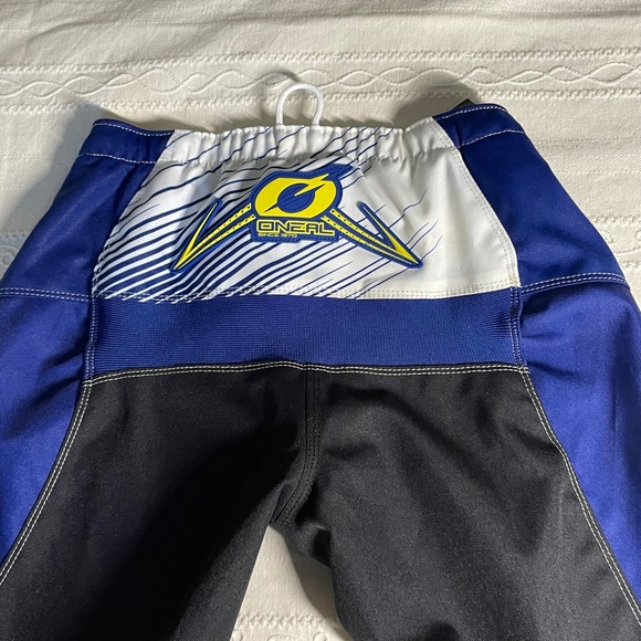 Oneal Element Kids Motocross Pant Racing MX Riding Blue Yellow Size 28 - Picture 7 of 10